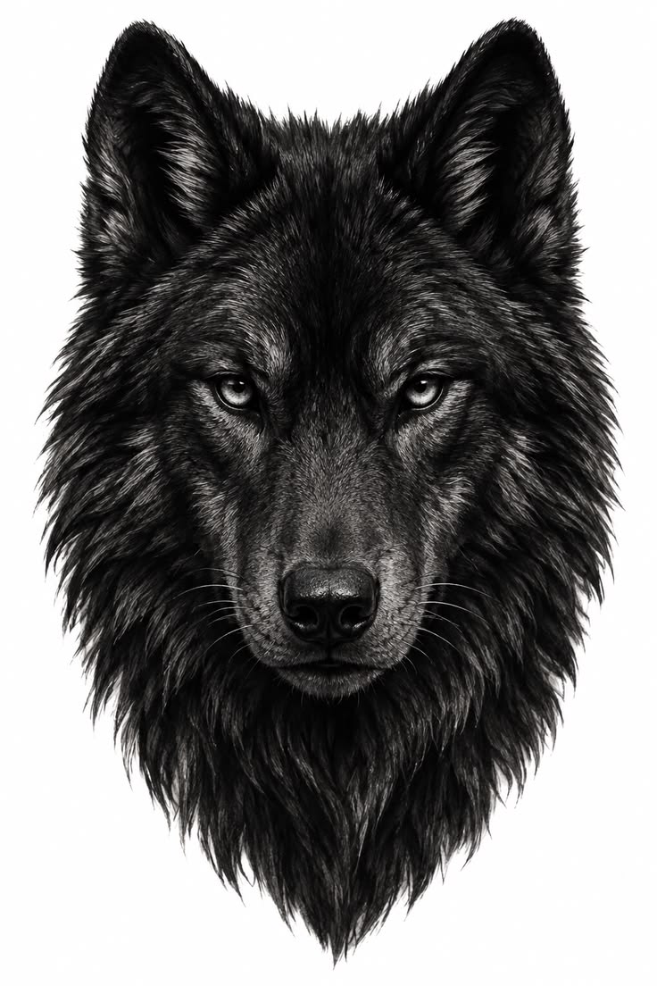 Le Loup hurlant devant la lune